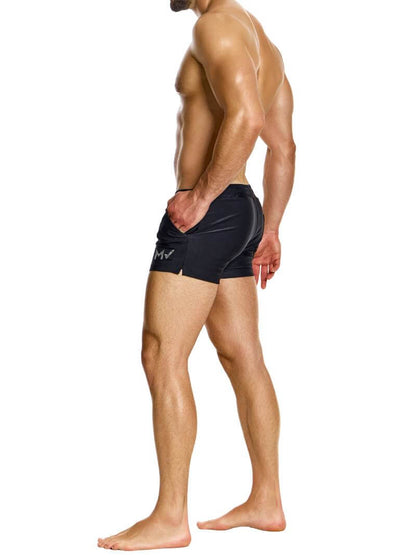 Mens MODUS VIVENDI Diamonds Swim Shorts: Short Leg & Pockets