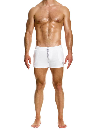 Mens MODUS VIVENDI Diamonds Swim Shorts: Short Leg & Pockets