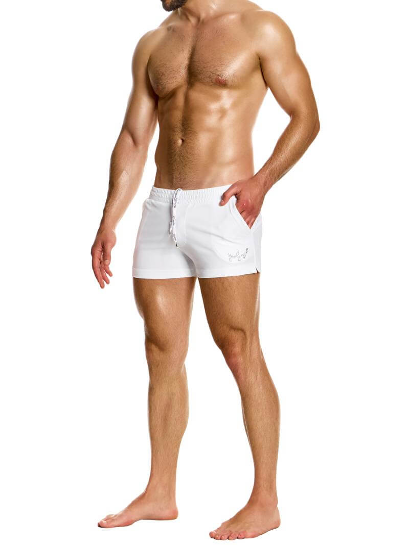 Modus Vivendi Diamonds Swim Shorts: Short Leg & Pockets