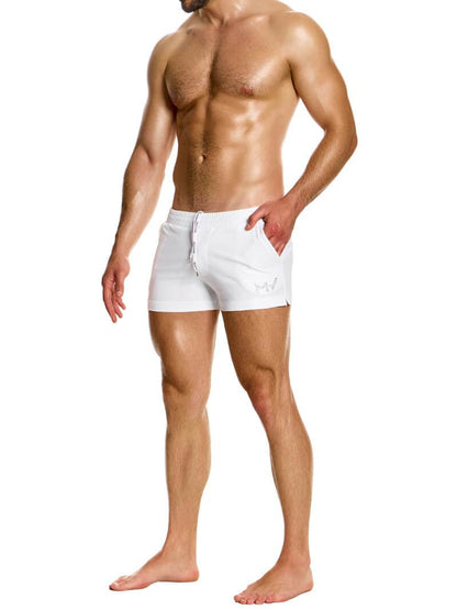 Mens MODUS VIVENDI Diamonds Swim Shorts: Short Leg & Pockets