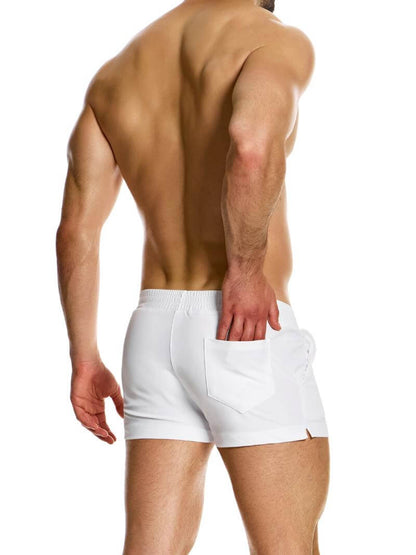 Mens MODUS VIVENDI Diamonds Swim Shorts: Short Leg & Pockets