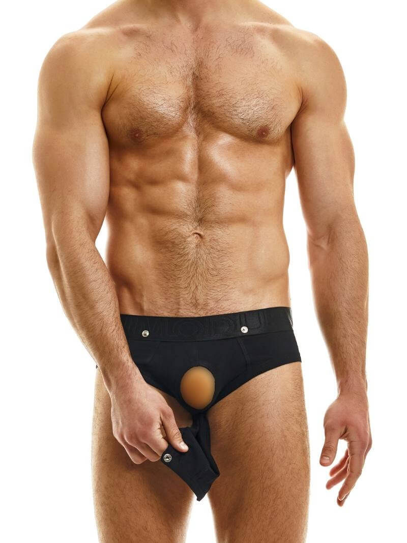 Modus Vivendi Hole Bottomless Brief: Removable Pouch