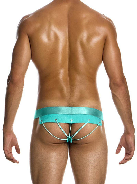 Mens MODUS VIVENDI Illusion Bottomless Tanga with Webbed Cord Design