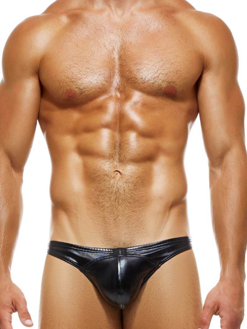 Modus Vivendi Latex Look Mini Brief, Butt Accentuating