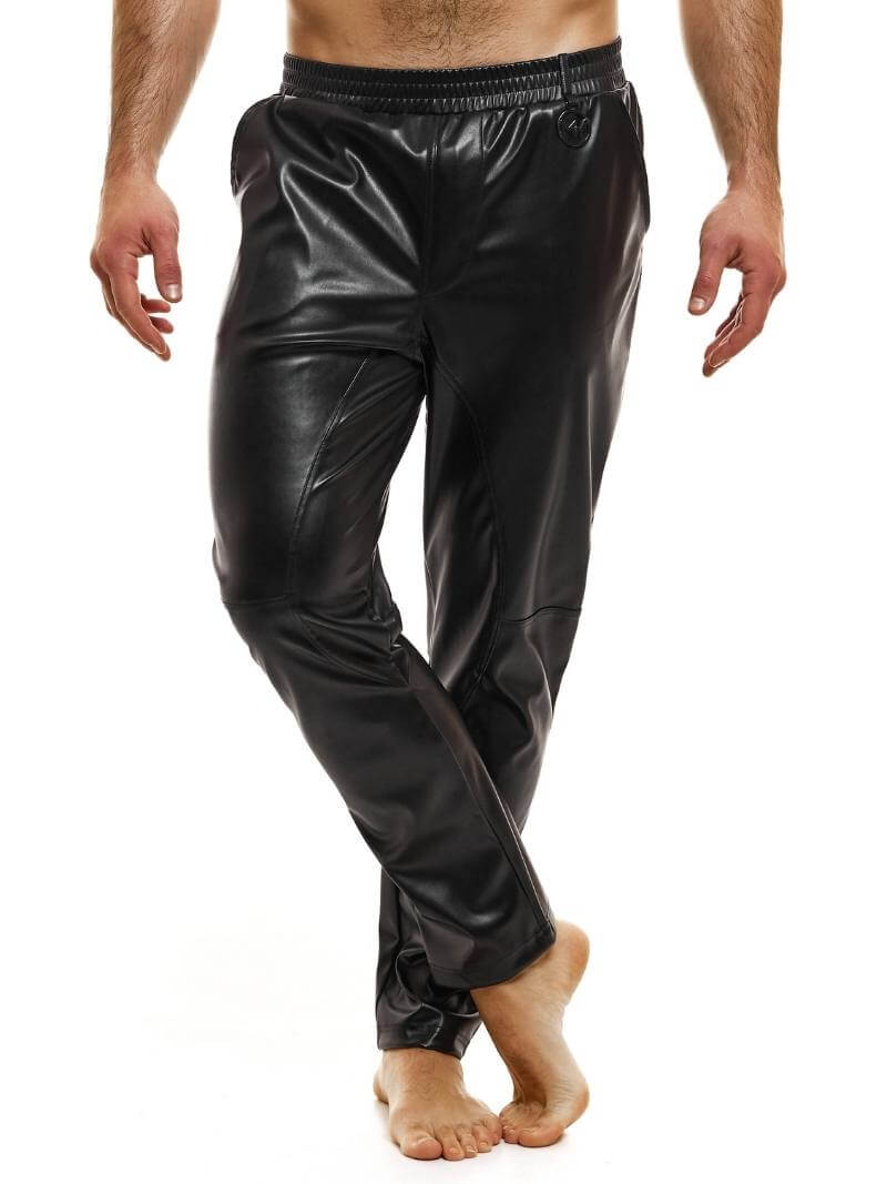 Vocla MODUS VIVENDI Leather Pants - Men's Leather Look Jogger โ VOCLA