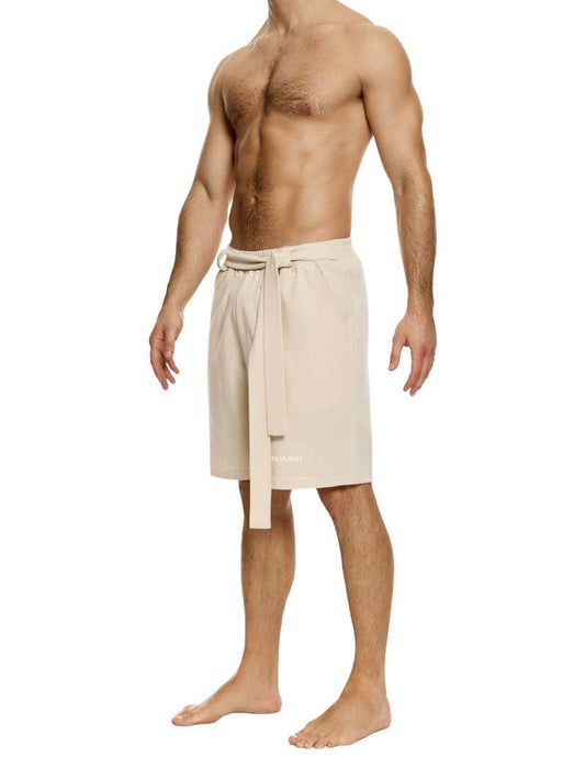 Modus Vivendi Linen Long Leg Bermuda Shorts