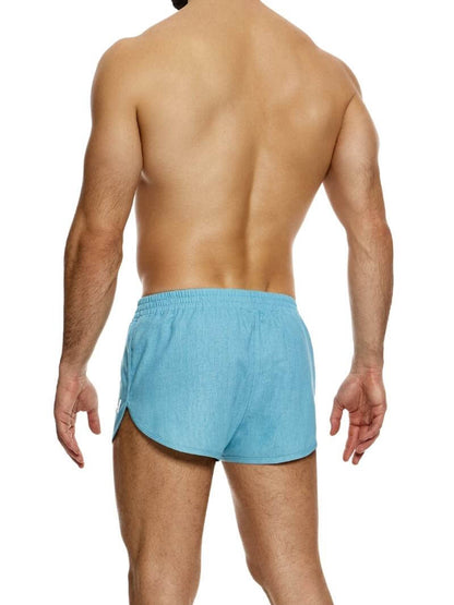 MODUS VIVENDI Lightweight Linen Short, Curved Leg Jogging Style