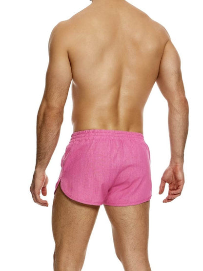 MODUS VIVENDI Lightweight Linen Short, Curved Leg Jogging Style