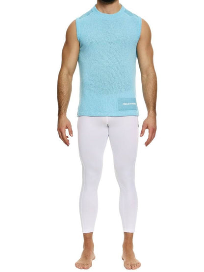 MODUS VIVENDI Plain Knit Vest: Smart Design, Semi-Turtle Neck, Long Length