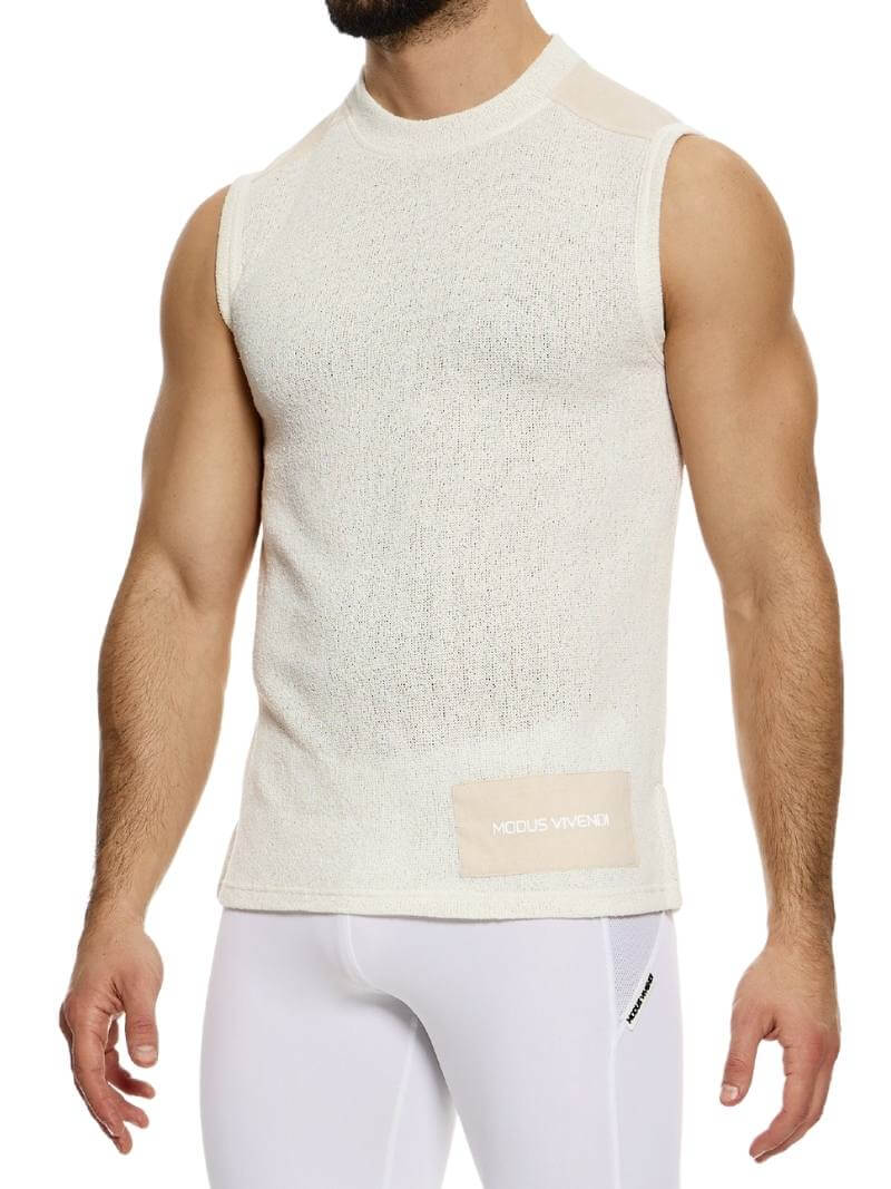 Modus Vivendi Plain Knit Sleeveless Tank