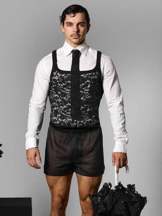 MODUS VIVENDI Floral Lace Tank Top