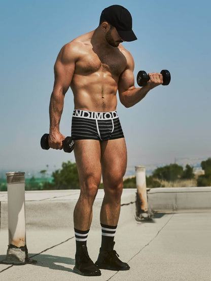 MODUS VIVENDI Striped Grey Boxer