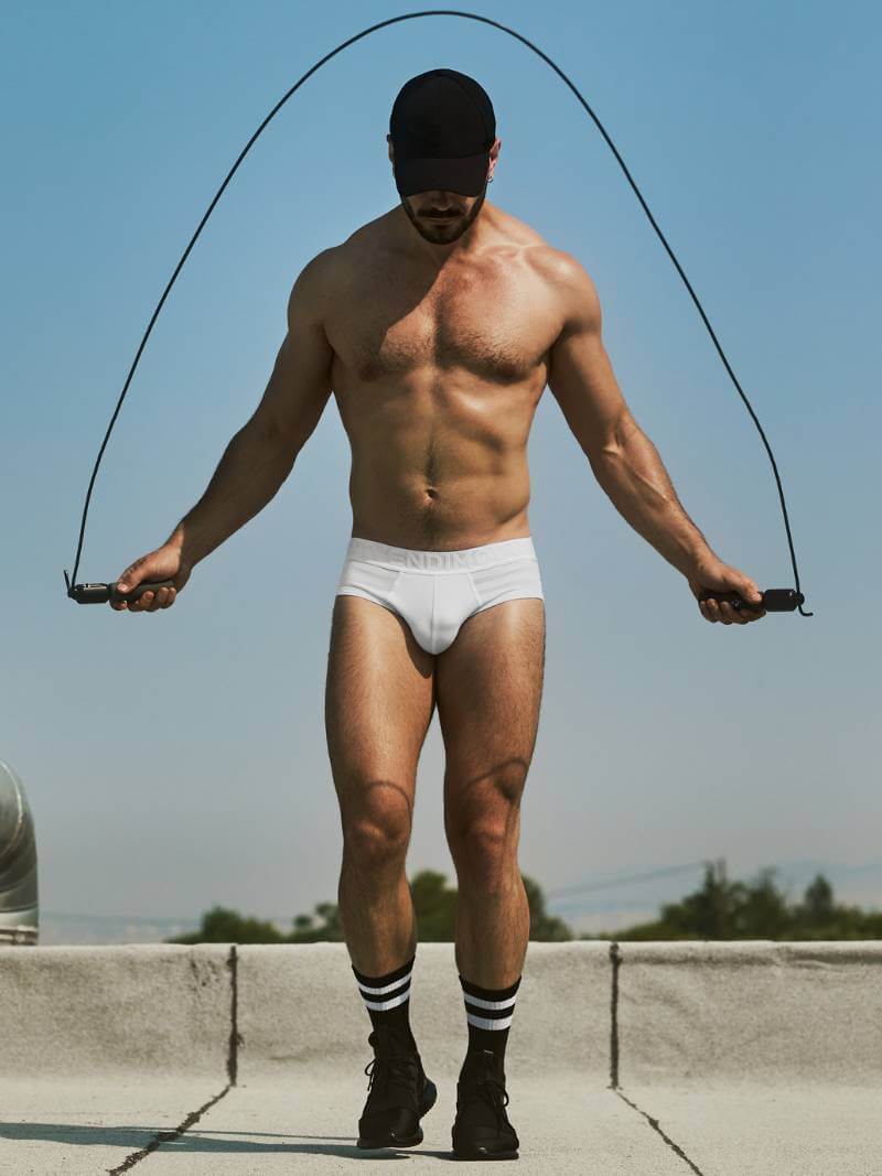 MODUS VIVENDI White Striped Brief