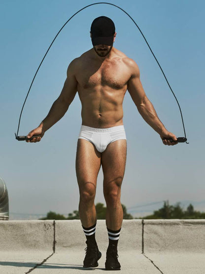 MODUS VIVENDI White Striped Brief