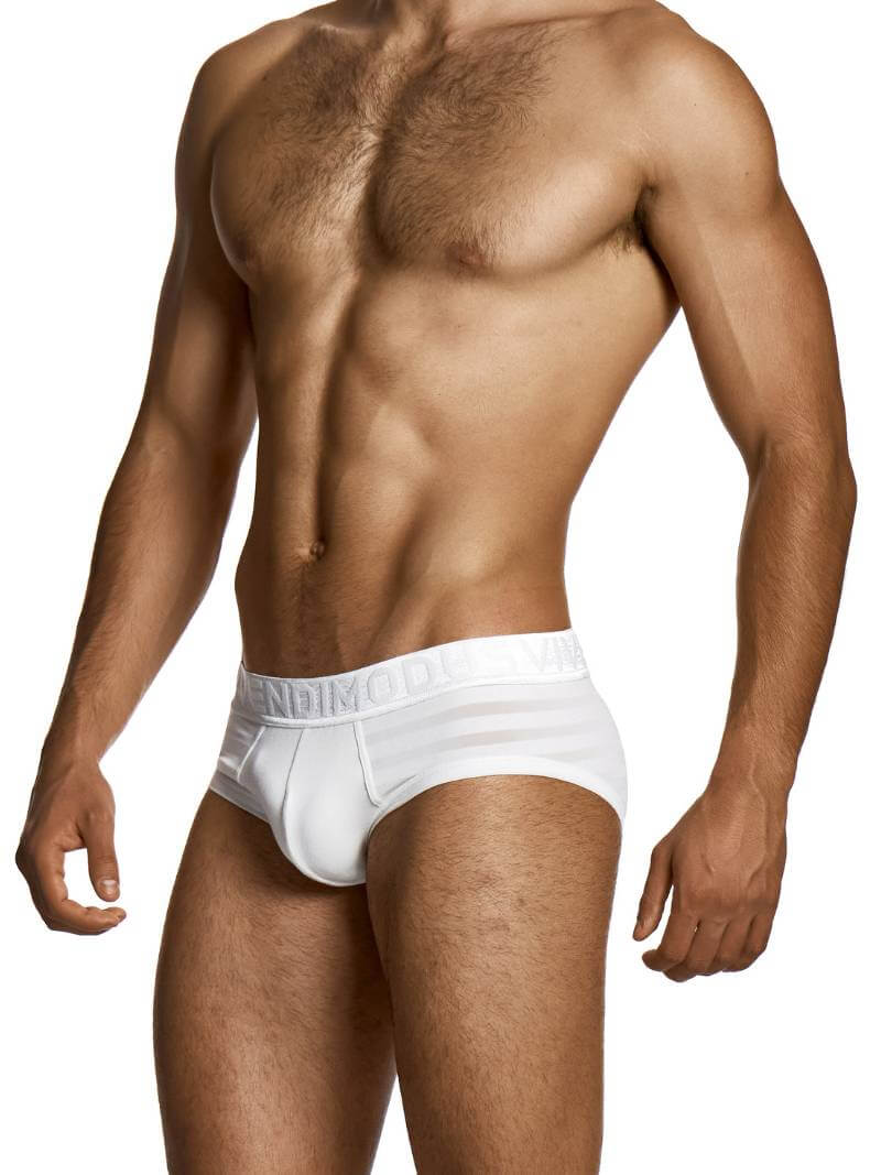 MODUS VIVENDI White Striped Brief