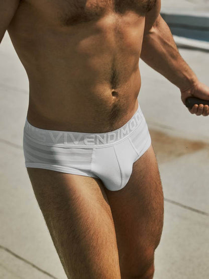 MODUS VIVENDI White Striped Brief