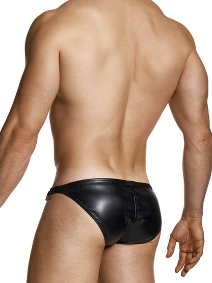 Black men's underwear on a white background