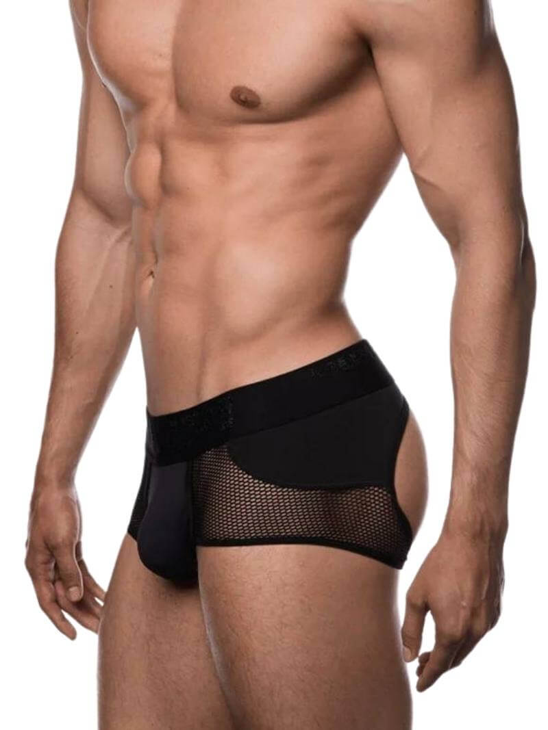 PUMP Underwear Switch Semi See-Through Mesh Backless Access Trunk