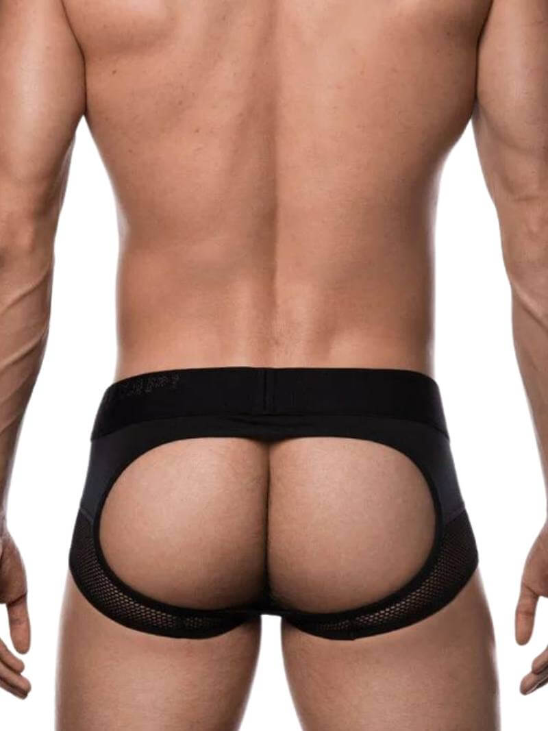 PUMP Underwear Switch Semi See-Through Mesh Backless Access Trunk