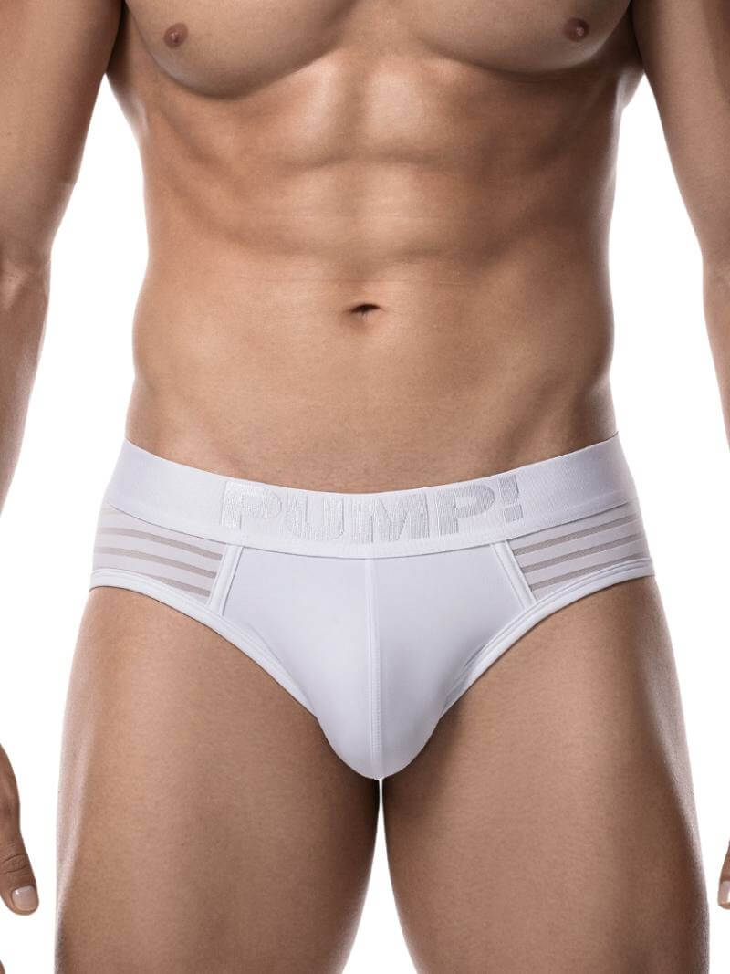 PUMP Whisper Brief Sheer Stripes