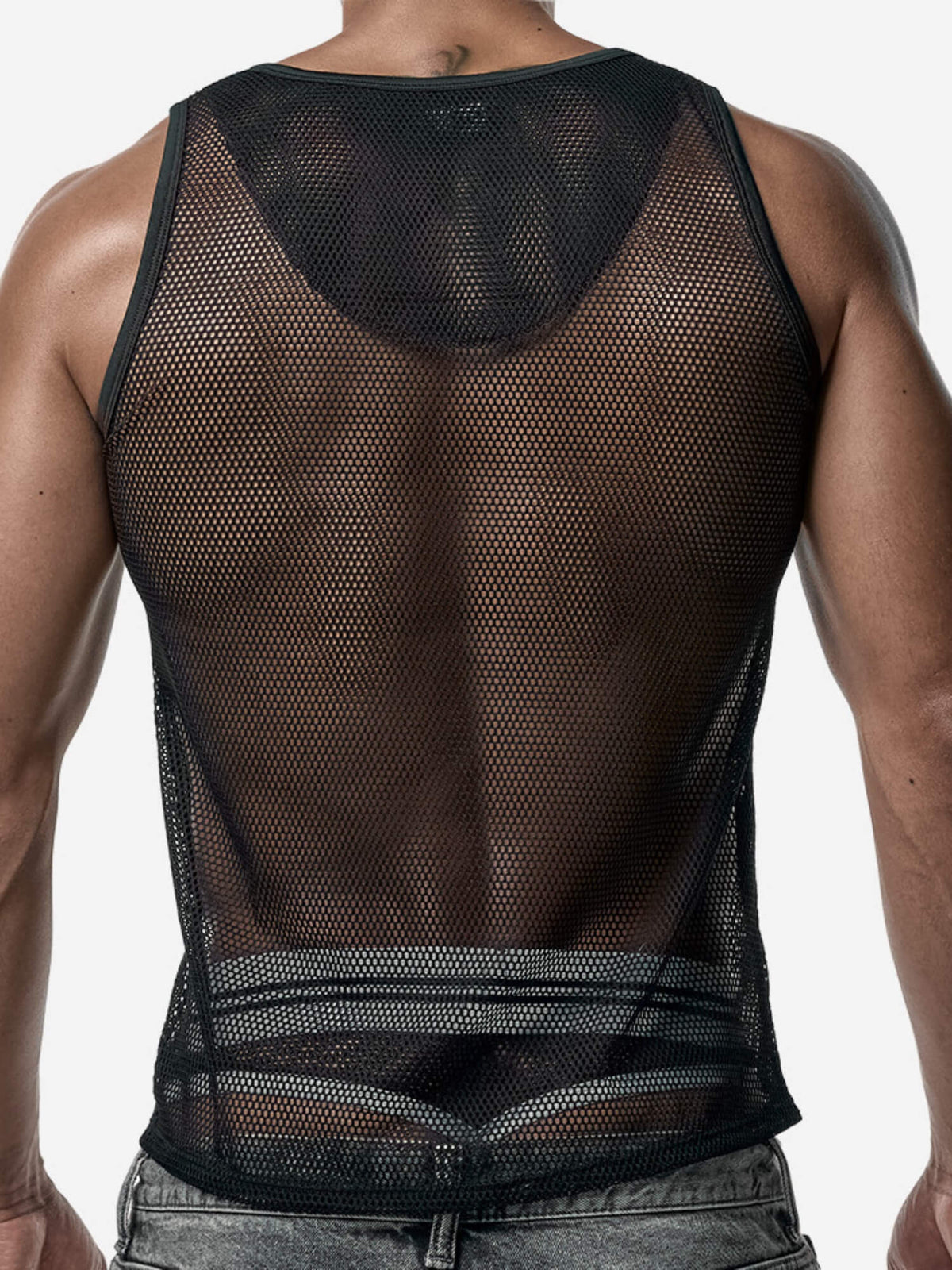 PUMP! Mesh Tank Top - Black