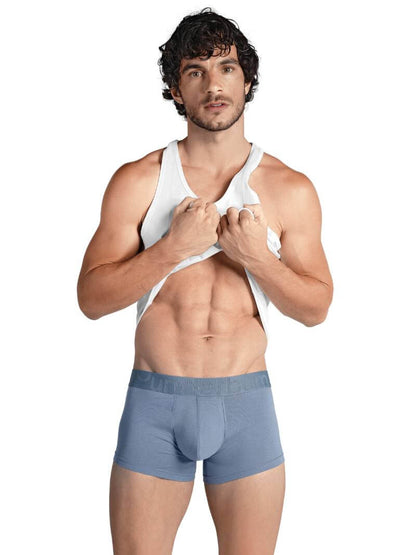 RounderBum Enhancing & Reshaping Trunk with Padded Bum and Pouch, Light Blue