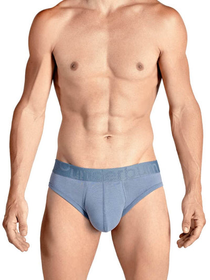Mens RounderBum Enhancing & Reshaping Brief with Padded Bum and Pouch, Light Blue
