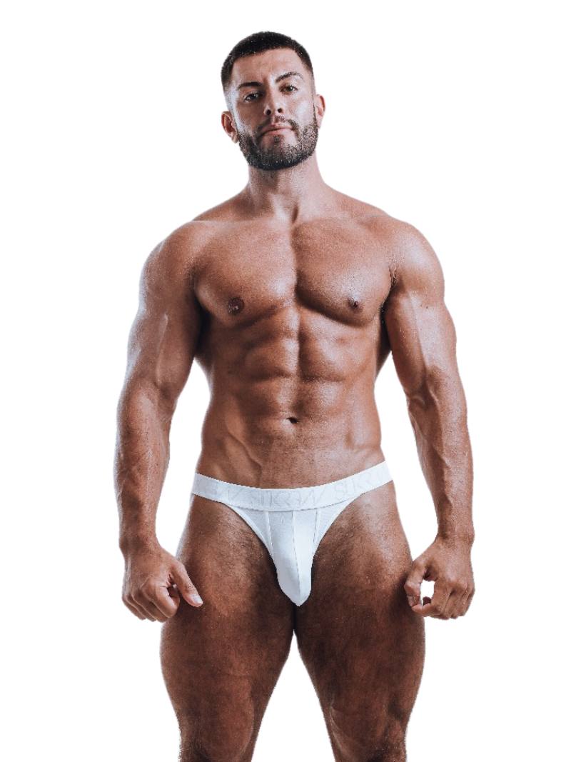 SUKREW White Cotton Tanga Brief