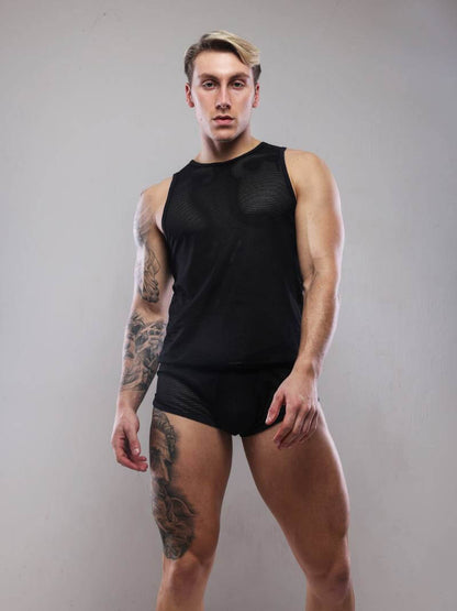 Mens SUKREW Night Life Mesh Vest