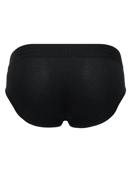 Black men's underwear on a white background
