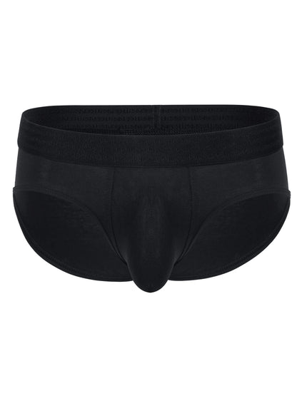 Black men's underwear on a white background