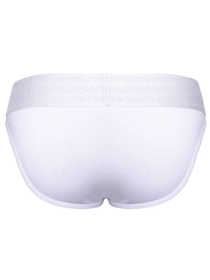 White women's underwear on a white background