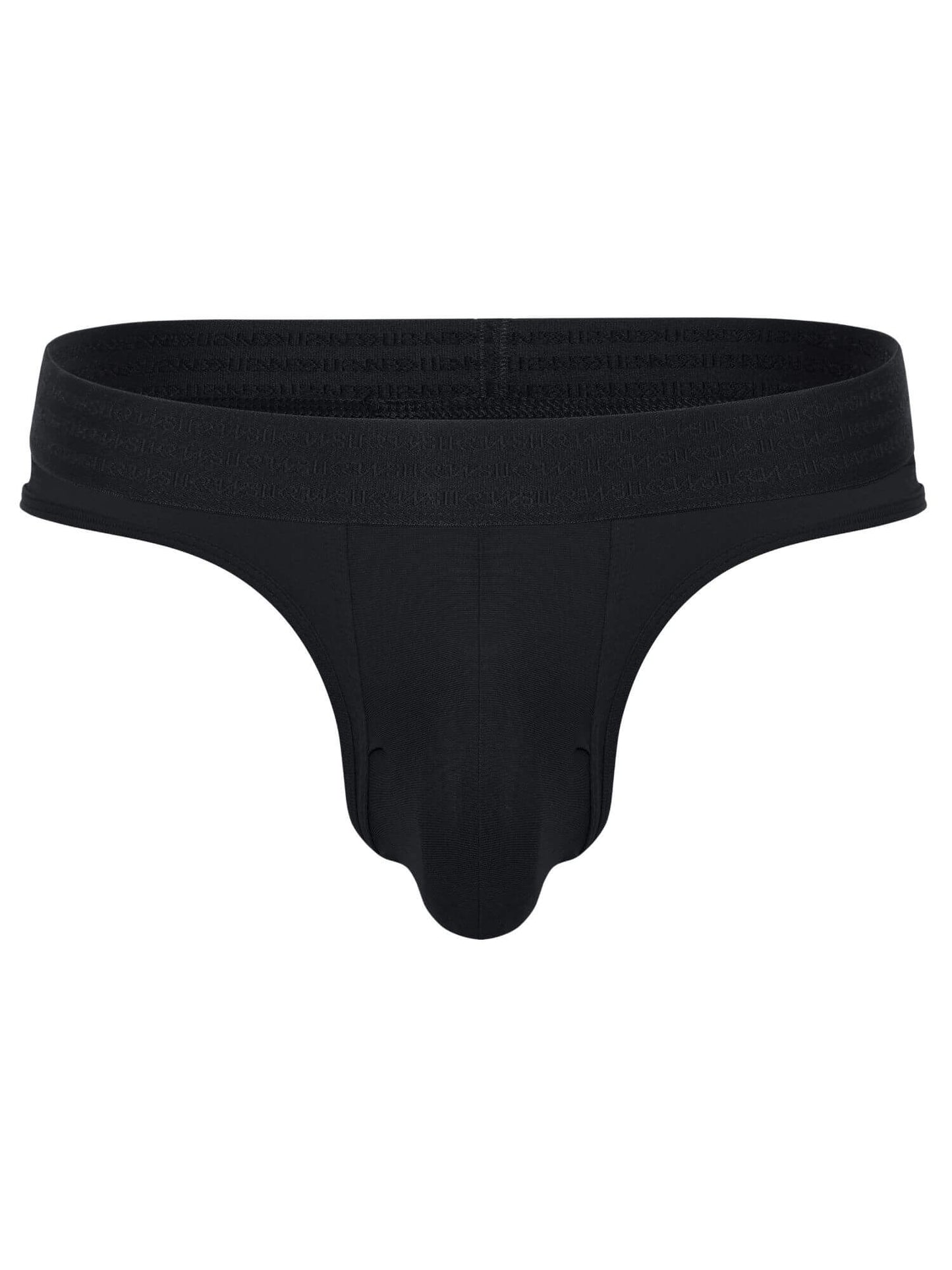 Black thong on a white background