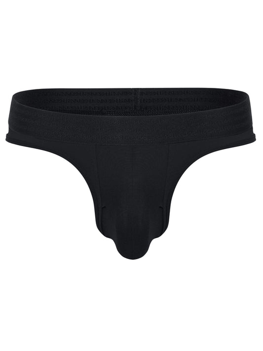 Black thong on a white background