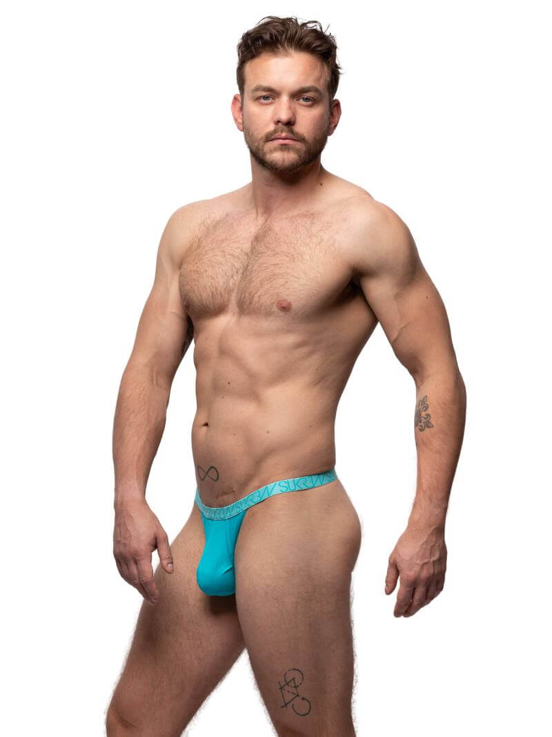 SUKREW Lagoon Bubble Thong with Large Pouch