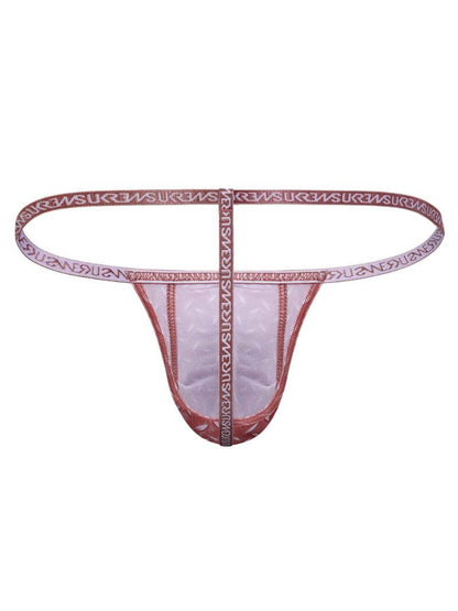 Men's underwear with a decorative waistband on a white background