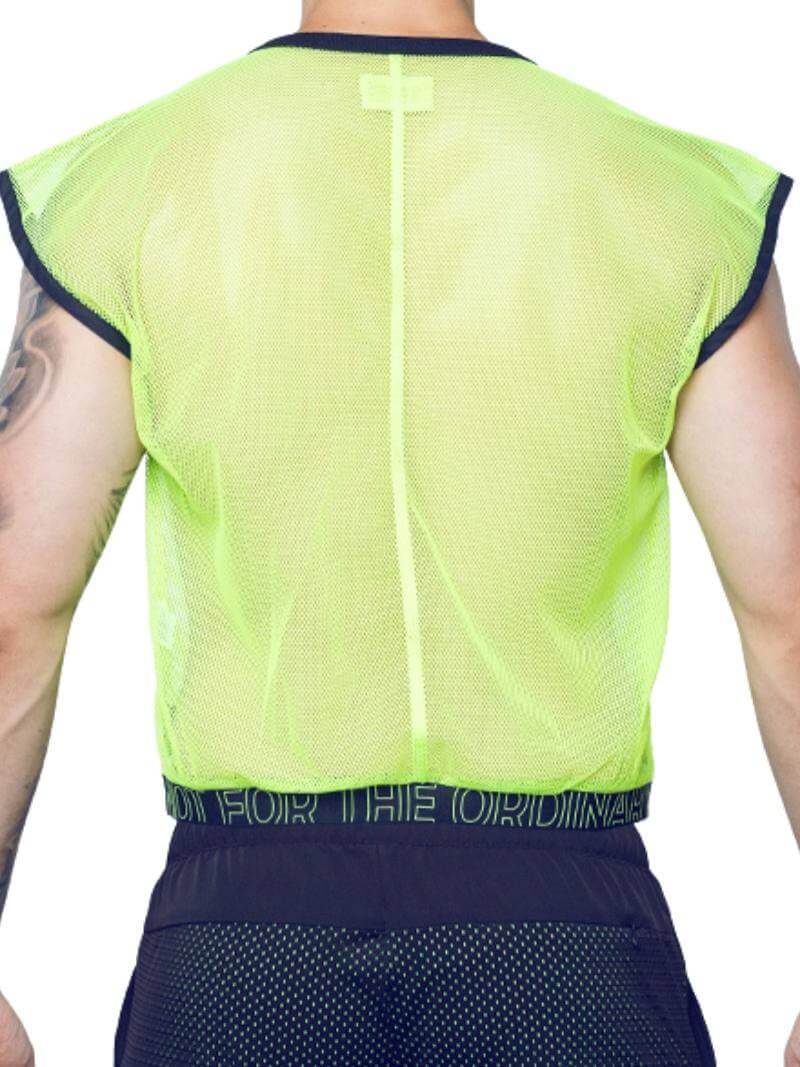 Supawear Neon Mesh Cropped Tank Top