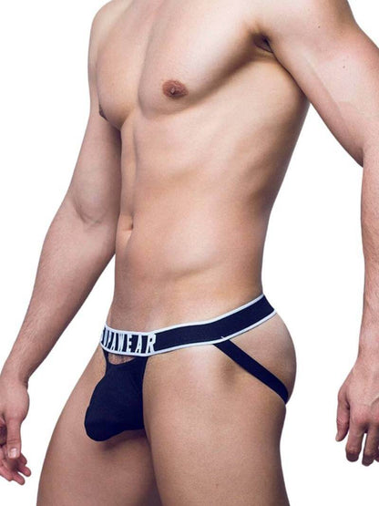 Men's Supawear Ribbed Slashed Jockstrap with XCURV Enhanced Pouch