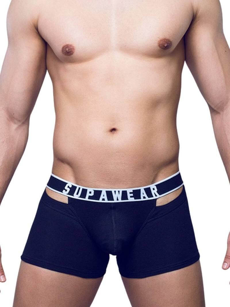 Supawear Ribbed Slashed Trunk with XCURV Enhancing Pouch