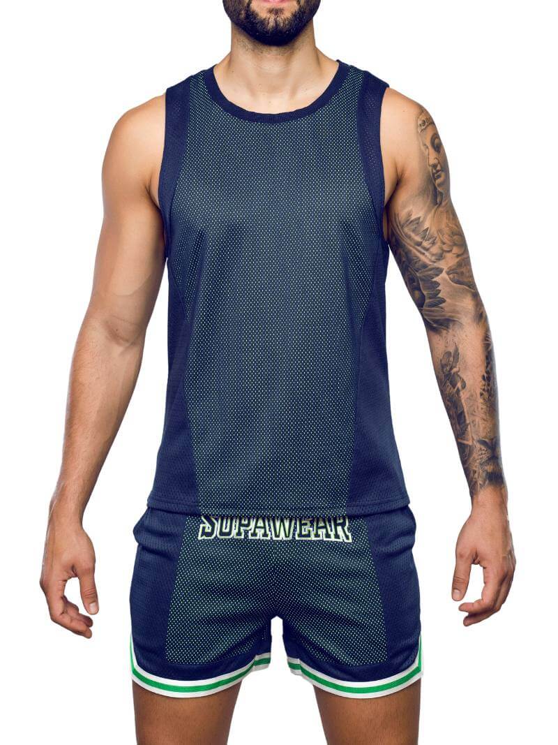 Supawear Swish Mesh Mid-Thigh Sports Shorts