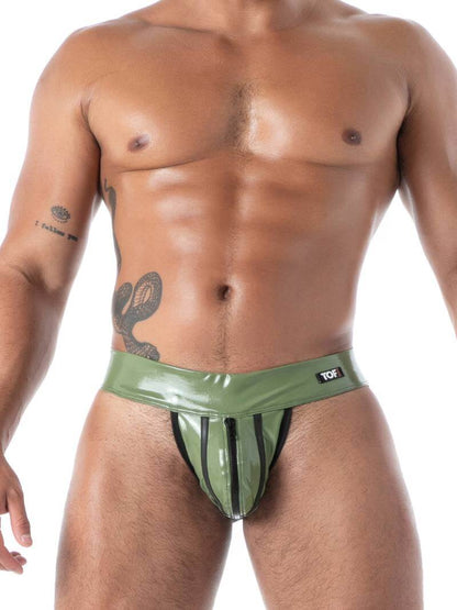 TOF Paris Latex Second Skin Jockstrap with Zipper