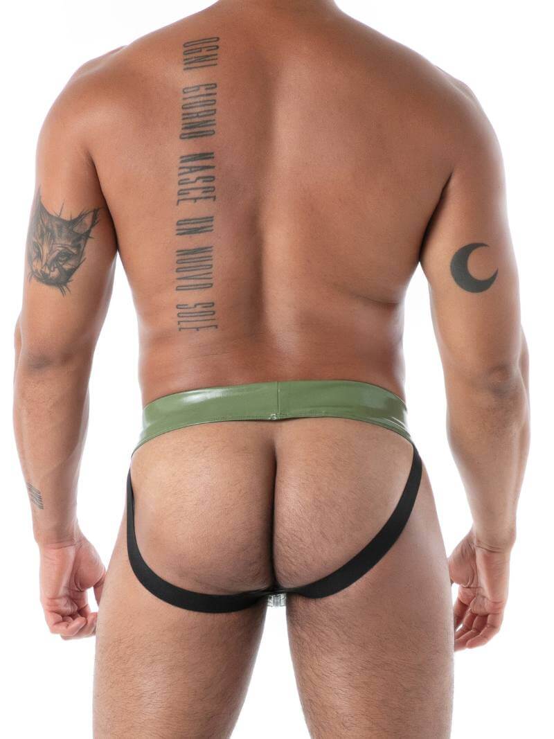 TOF Paris Latex Second Skin Jockstrap with Zipper