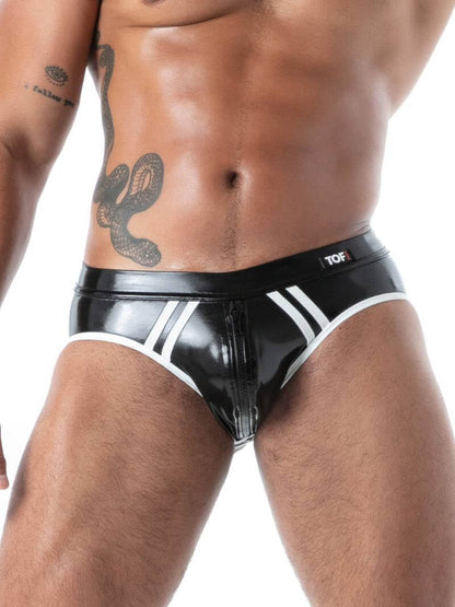 TOF Paris Latex Second Skin Bottomless Brief