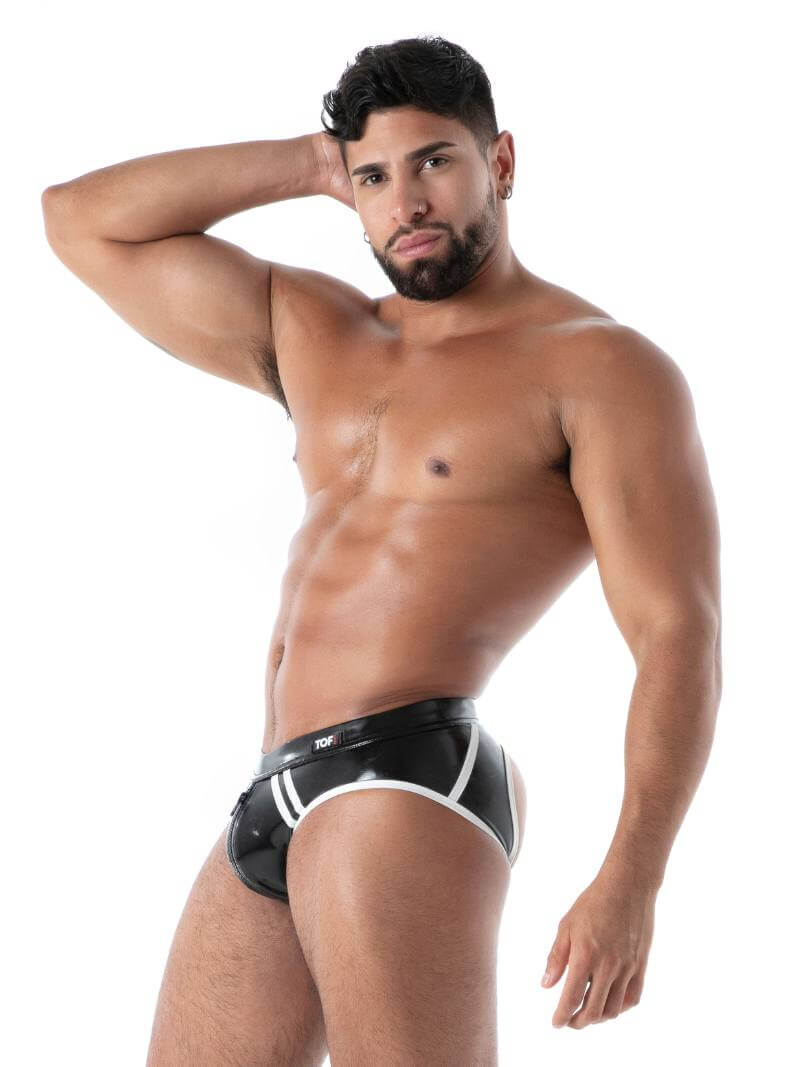TOF Paris Latex Second Skin Bottomless Brief