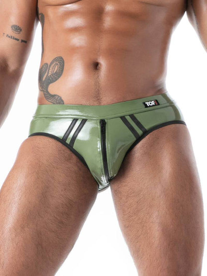 TOF Paris Latex Second Skin Bottomless Brief