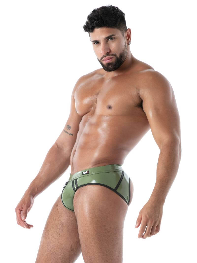 TOF Paris Latex Second Skin Bottomless Brief