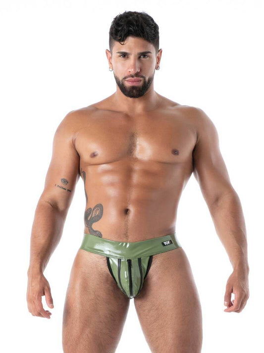 TOF Paris Latex Second Skin Jockstrap with Zipper