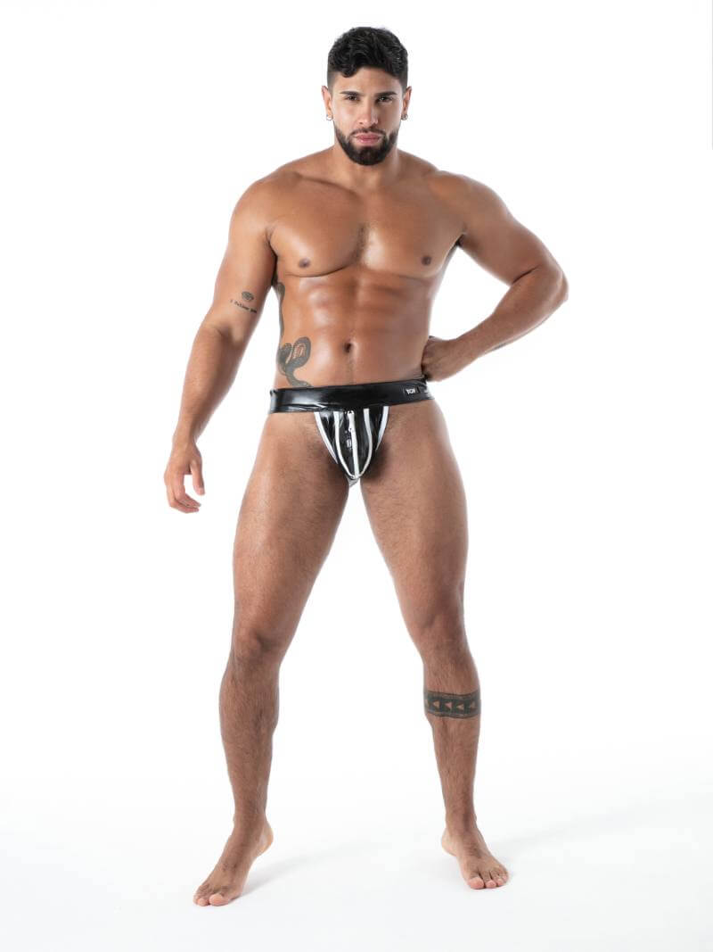 TOF Paris Latex Second Skin Jockstrap with Zipper