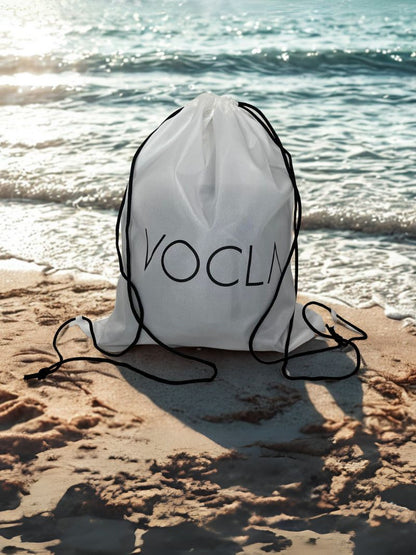 VOCLA Drawstring bag on a beach