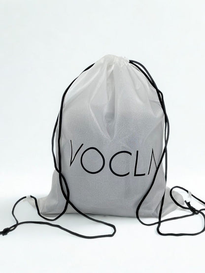 White VOCLA drawstring bag